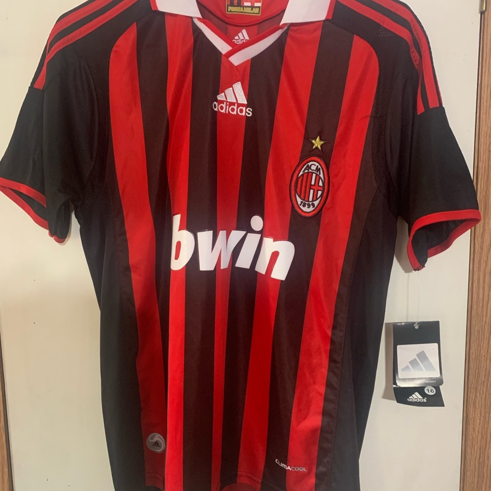 AC Milan Ronaldinho #80 Jersey 2009/10 Home Red Black